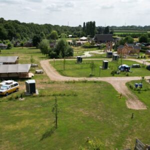 Luchtfoto van Camping de Oude Stokerij.