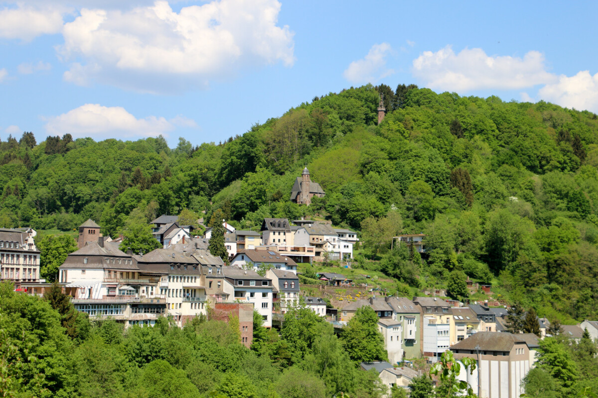 Het dorpje Kyllburg bij Camp Kyllburg.