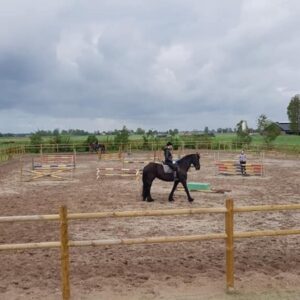 Paardrijden bij Camping Eefting in Friesland.