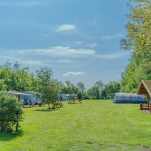 Het kampeerterrein van Mini Camping Drentse Monden.